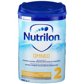 Nutrilon Omneo 2 crampes, coliques, selles dures, constipation Bébé 6-12 mois lait en poudre 800g
