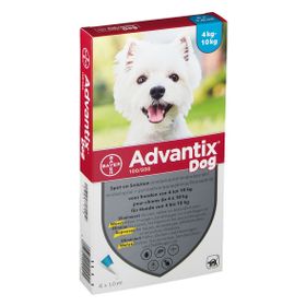 Advantix 100/500 Spot-On Oplossing Hond 4<10kg