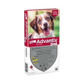 Advantix 250/1250 Spot-On Solution Chien 10<25kg