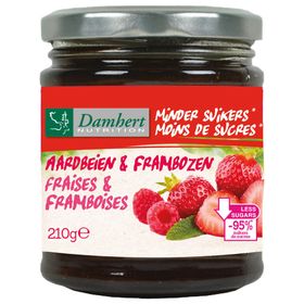 Damhert Dieetconfituur Aardbei/Framboos Low Carb