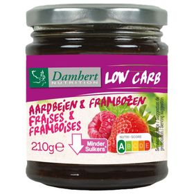 Damhert Dieetconfituur Aardbei/Framboos Low Carb