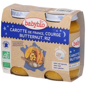 Babybio Bipack Carotte-Citrouille-Riz