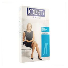Jobst Ultrasheer Comfort Classe 2 Bas-Cuisse Orteil Fermé Medium Noir Petite Dentelle