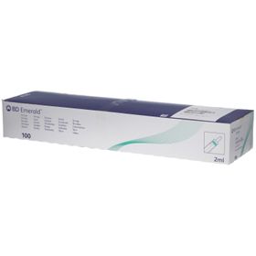 BD Emerald Seringue Sans Aiguille Jetable 2ml Luer