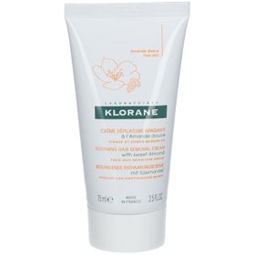 Klorane Crème Dépilatoire Apaisante à l'Amande Douce Visage et Zones Sensibles