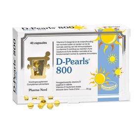 Pharma Nord D-Pearls 800 | vitamine D | Immuunsysteem + Botten & tanden