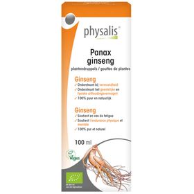 Physalis® Panax Ginseng Gouttes de Plantes Bio