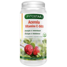 Fytostar Acerola C 500 – Weerstand - Vitamine C