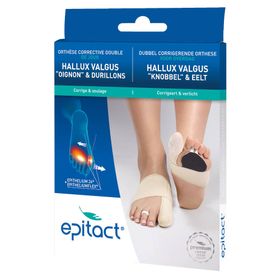 Epitact® Orthèse Corrective de Jour pour Hallux Valgus « Oignon » & Durillons Gauche Medium