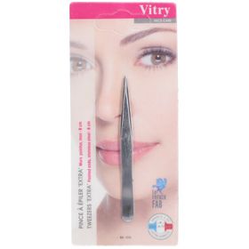 Vitry Face Care Pince à Épiler Mors Extra Pointus