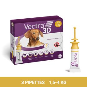 Vectra® 3D Solution Spot-On pour Chiens de 1,5-4 kg