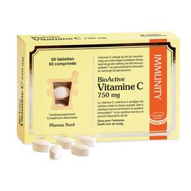 Pharma Nord Bioactive Vitamine C 750 mg | vitamine C | Collageen + Immuunsysteem + Zenuwstelsel