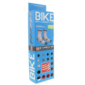 Compressport Proracing Fietssokken BL/RE Maat 2