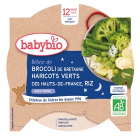 Babybio Bonne Nuit Légumes Verts-Riz 12 Mois