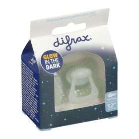 Difrax Sucette Natural Glow in the Dark 12 Moins+