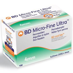 BD Micro-Fine Ultra™ Aiguilles à Stylos 4 mm (32G)