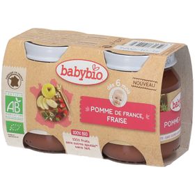 Babybio Bipack Pomme-Fraise +6 Mois