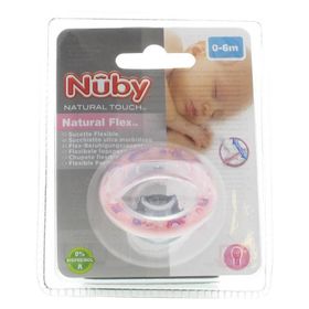 Natural Touch Sucette Silicone Cerise 0-6M Rose