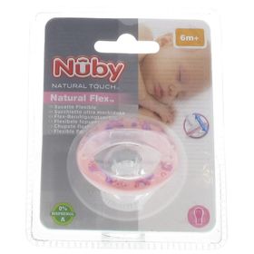 Natural Touch Fopspeen Silicoon Kers +6M Roze