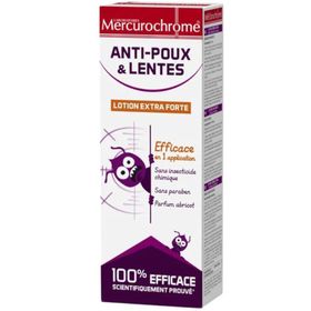 Mercurochrome Lotion Extra Forte Anti-Poux & Lentes