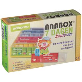 Anabox Boîte À Pilules Pour Enfants 7 Jours Arc-En-Ciel Néerlandais