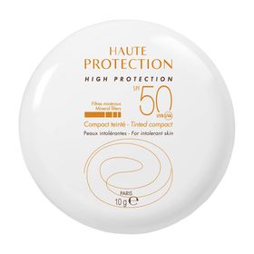 Avène Solaire SPF 50 Compact teinté sable Haute protection | Maquillage peau intolérante