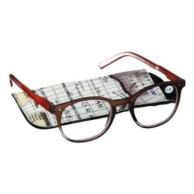 Pharma Glasses Lunettes Pour Lire Comp Bune/Orange +3