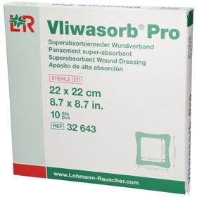 Vliwasorb Pro Pansement Absorbante 22 x 22 cm