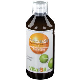 Vitasil Glucosamine Chondroïtine 1500/800 MG – Cartilage et Tissu Conjonctif – Complément Alimentaire Liquide