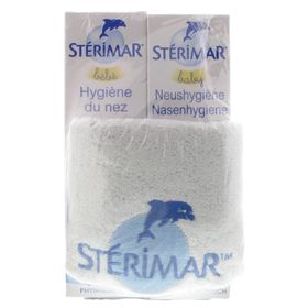 Sterimar Physiologique Isotonisch Spray Nasal Bébé Duo Avec Bavette Gratuite