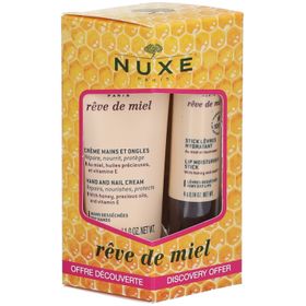 Nuxe Rêve de Miel Crème Mains et Ongles + Stick Lèvres Hydratant