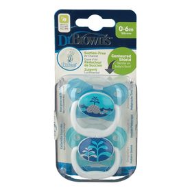 Dr. Brown's Fopspeen Blauw 0-6Maanden 12402