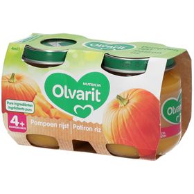 Olvarit Panade Légumes Potiron-Riz 4 Mois