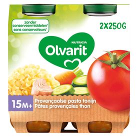 Olvarit Repas Tomate-Thon-Pâtes 15 Mois