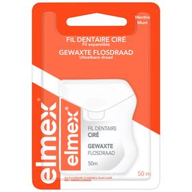 ELMEX® fil dentaire ciré au fluorure d'amines