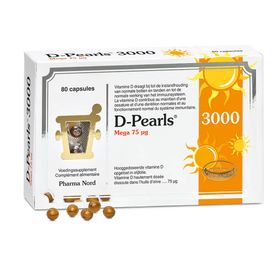 Pharma Nord D-Pearls 3000 | vitamine D | Immunité + Os & dents