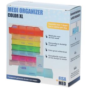 Fisamed Medi Organizer Color XL Boîtes Pilules