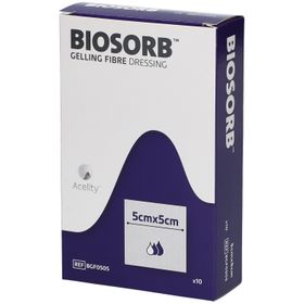 Biosorb Pansement De Fibre Avec Gel 5x5 cm BGF0505