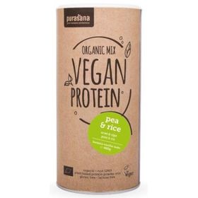 Purasana Vegan Protein Mix Erwt - Rijst - Banaan - Vanille Bio