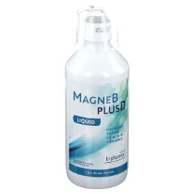 MagneBplusD® Liquid | Formule complète à base de magnésium | Énergie & Détente | Magnésium, vitamine D et vitamines B