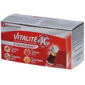 Forté Pharma Vitalité 4G Dynamisant - Shots Énergisants