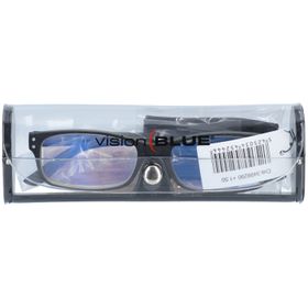 Pharma Glasses VisionBlue PC01 Lunettes de Lecture Noir +1.50