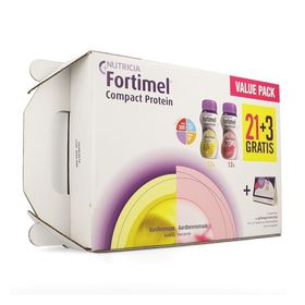 Fortimel Compact Protein Vanille/Aardbei 21+3 GRATIS