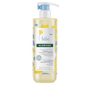 Klorane Bébé Gel Lavant Doux Calendula Apaisant Fleurs Issues de Culture Bio