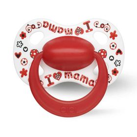 Bibi Fopspeen Happiness Natural I Love Mama - Papa is the Best 6-16 Maanden