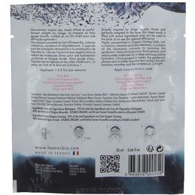 LeanorBio Ravissante Masque Seconde Peau Booster D'Hydratation au Lait D'Ânesse