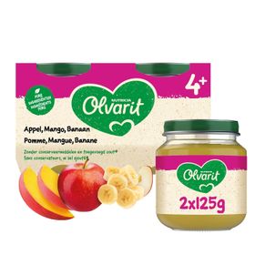 Olvarit | Panade | Bébé Dès 4 Mois | Pomme Mangue Banane