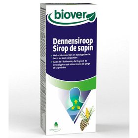 Biover Dennensiroop – Borst en keel – Biologisch Voedingssupplement met Tijm, Eucalyptus en Achinacea