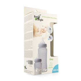 B-Thermo Bottle Silicone Glass Gray