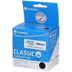 NAQI® K-Active Tape Classic 5 cm x 5 m Noir